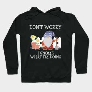 Garden Gnome Gardener Gnome What I'm Doing Pun Hoodie